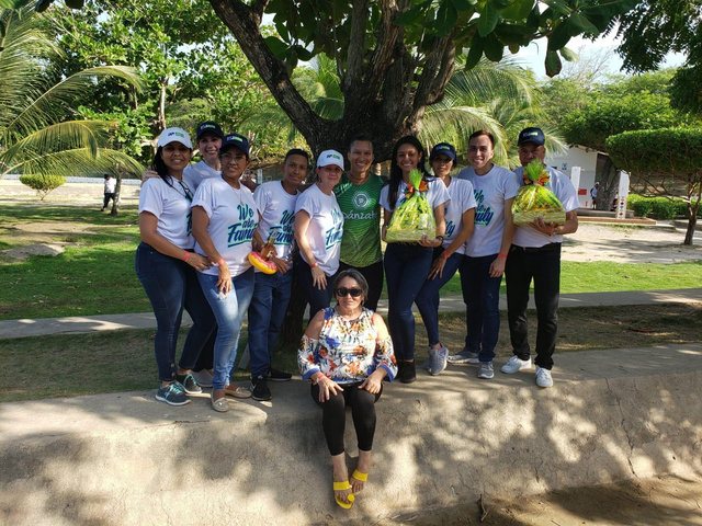 Grupo de bienestar al aire libre